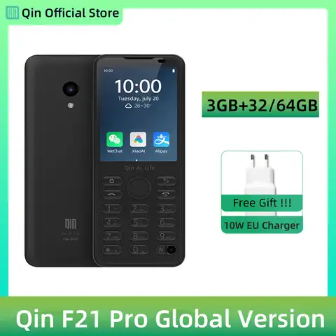 Фонарь Qin F21 Pro, 3 ГБ, 32/64 ГБ, 2,8 дюйма, IPS, 480*640P, задняя камера 5 Мп, 2120 мАч