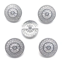 5pclot diy round crystal buttons cubic zirconia button for coat decorative cz sewing buttons for cashmere knit cardigan