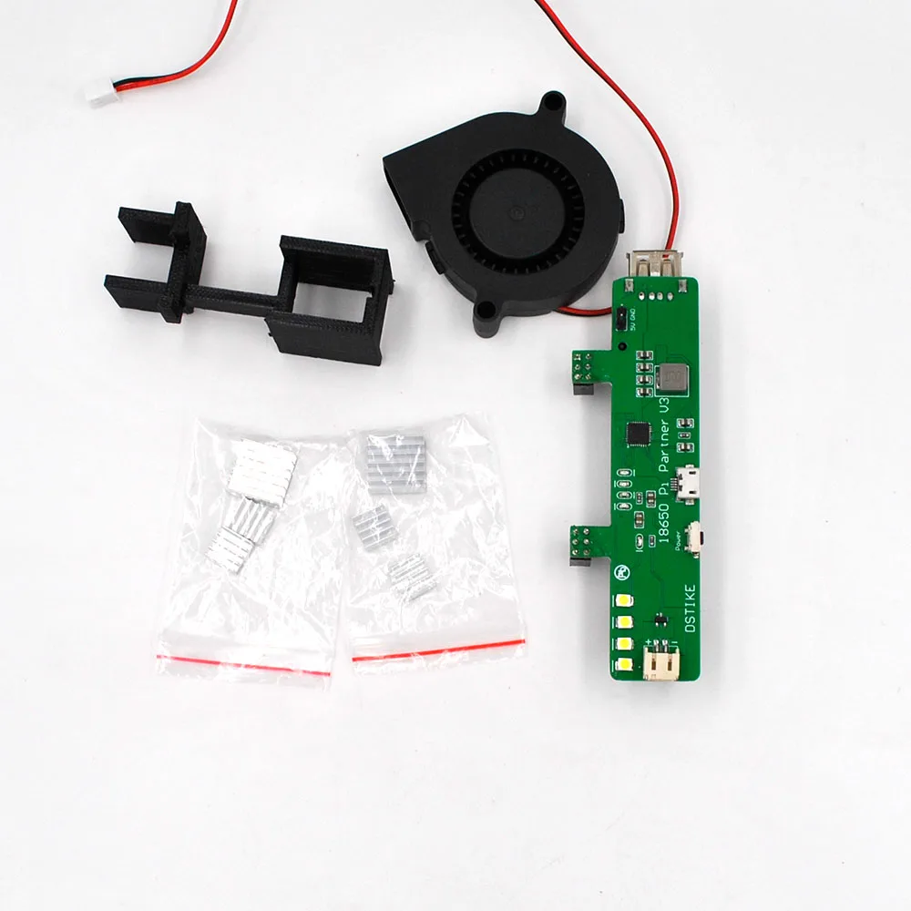 DSTIKE 18650 Pi Partner комплект для Raspberry Pi4 3A выход UPS кулер турбо вентилятор | Электроника