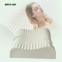 natural latex pillow for home for gift curved design pure natural latex foam pillow orthopedic bed pillow neck pain sleeping