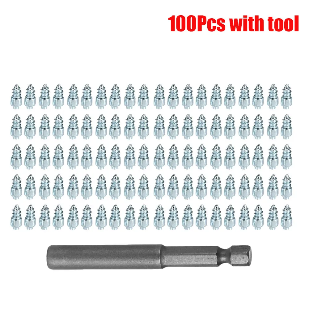 

Car Wheel Tyre Anti-Slip Screw Tire Stud Set Winter Snow Ice For Truck Motorcycles Durable Car Accessories
