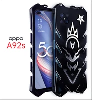 zimon aluminum metal body cover fundas for oppo a92s case coque back cover shockproof phone protective shel