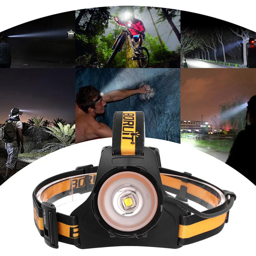

XM-L2 LED Powerful Headlamp 1200LM 4 Light Mode Memory Headlight IPX4 Waterproof Camping Hunting Head Torch Use AA Battery