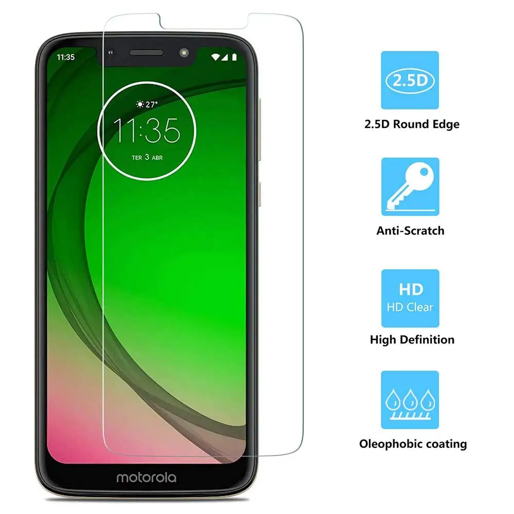 Закаленное стекло 9H для Motorola Moto G7 Play Power PLUS Защита экрана защитная пленка|Защитные