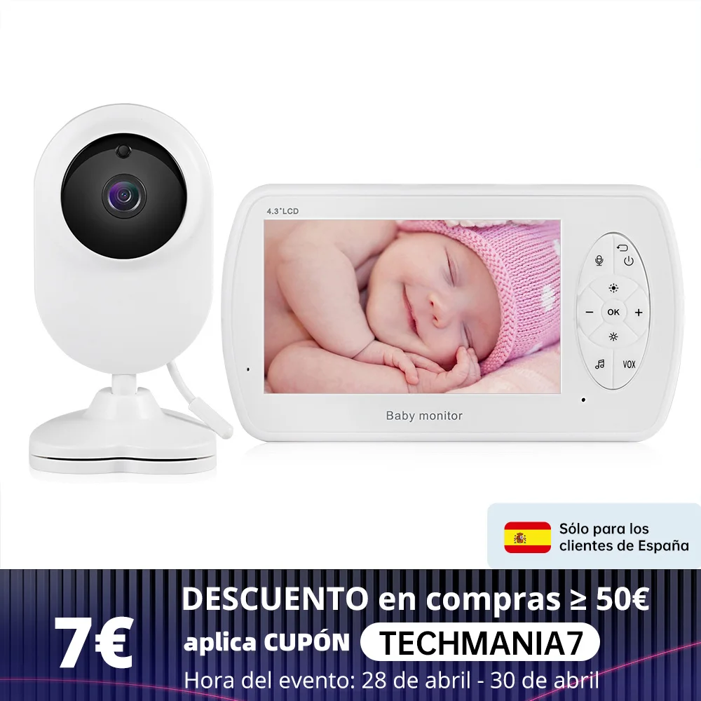 

KERUI 4.3 inch Screen Babyphone Camera Video Nanny Baby Monitor With Camera Security Babyfoon Temperature Monitor Night Vision