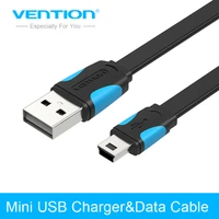 vention mini usb cable 0 25m 0 5m 1m 1 5m 2m data sync usb charger cable for mp3 mp4 player gps camera mobile phone mini usb