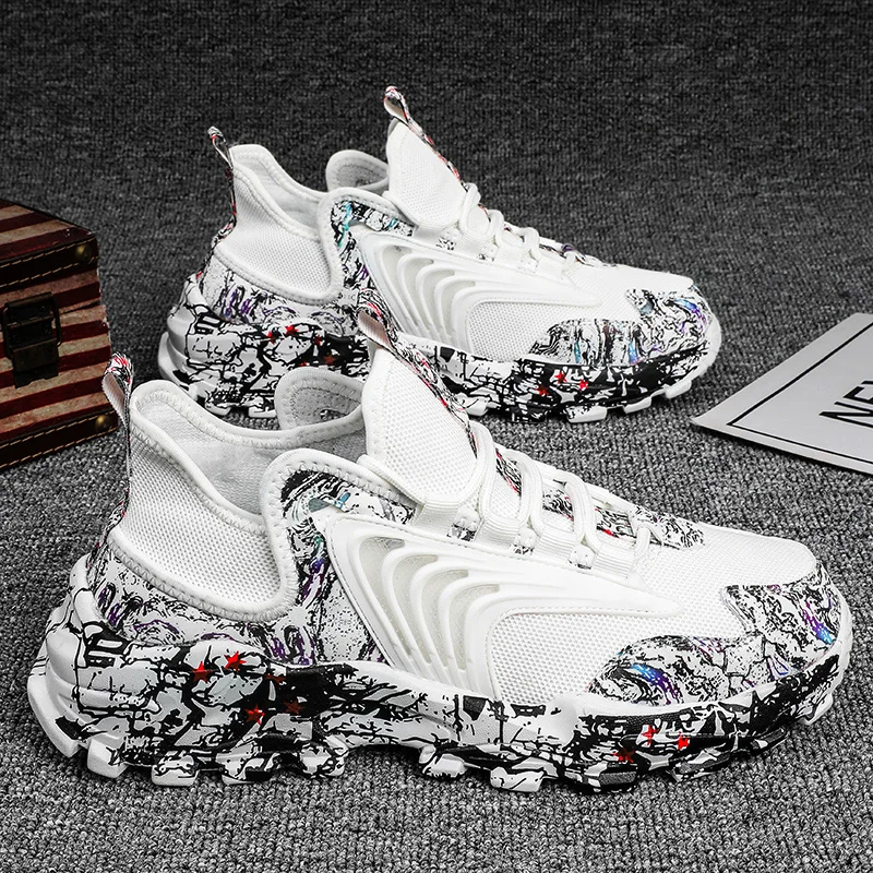 

Уличная одежда, стильная обувь для мужчин, повседневные модные мужские кроссовки, спортивная Весенняя уличная одежда, черные спортивные ды...