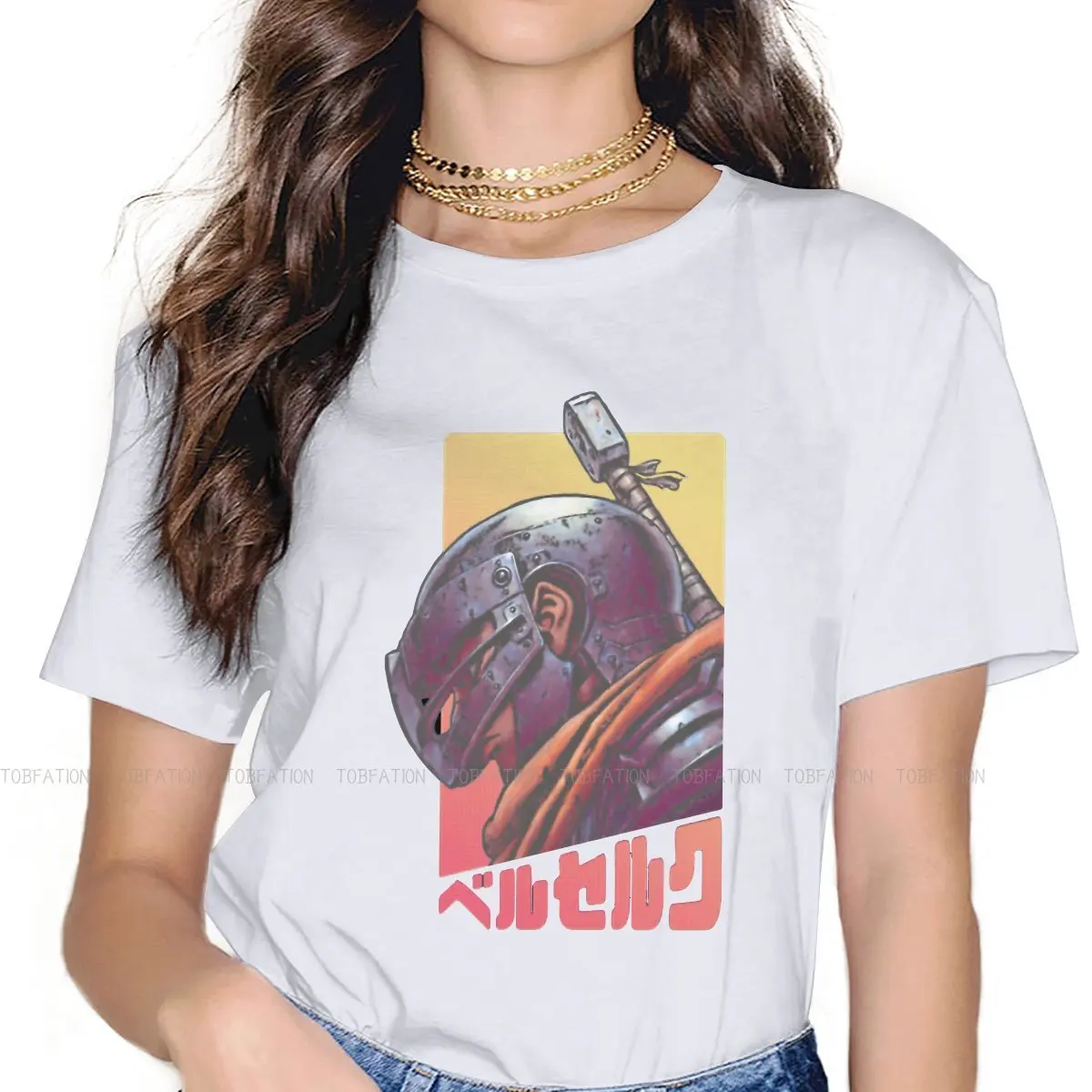 

Cool Women's T Shirt Berserk Guts Griffith Behelit Manga Girls Tees Kawaii Cotton Tops Basic Tshirt Oversized 5XL Vogue