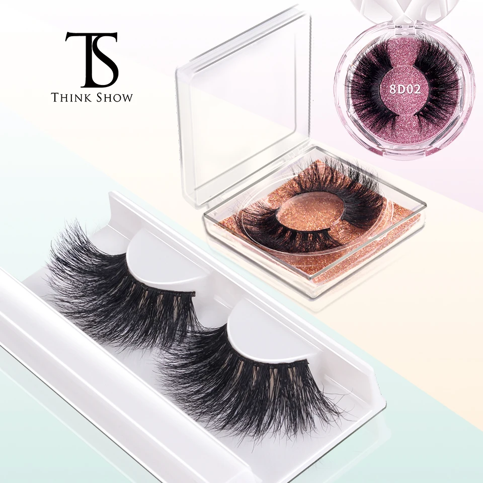 

Ресницы норковые пушистые, толстые, 100%, 25 мм, многоразовые