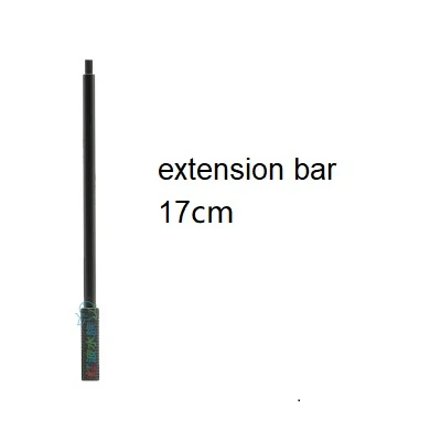 extension bar 17CM QANVEE алюминиевый Магниевый сплав вращающийся нож для очистки водорослей щетка для аквариума растения свежий морской воды - Цвет: extension bar 17CM