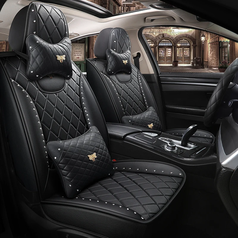 Пленка с полным покрытием из эко кожи авто чехлы сидений PU Кожаные для автомобиля