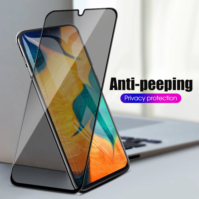 С антибликовым покрытием полное покрытие Стекло для samsung Galaxy A70 A50 A60 A20 A30 A10 A40 A80 A90