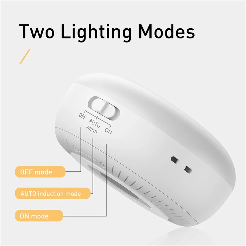 Умный светодиодный ночник Baseus с пассивным ИК датчиком движения светильник енный