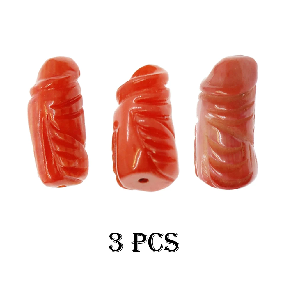 Красная Коралловая Подвеска из натурального морского бамбука резной коралл в