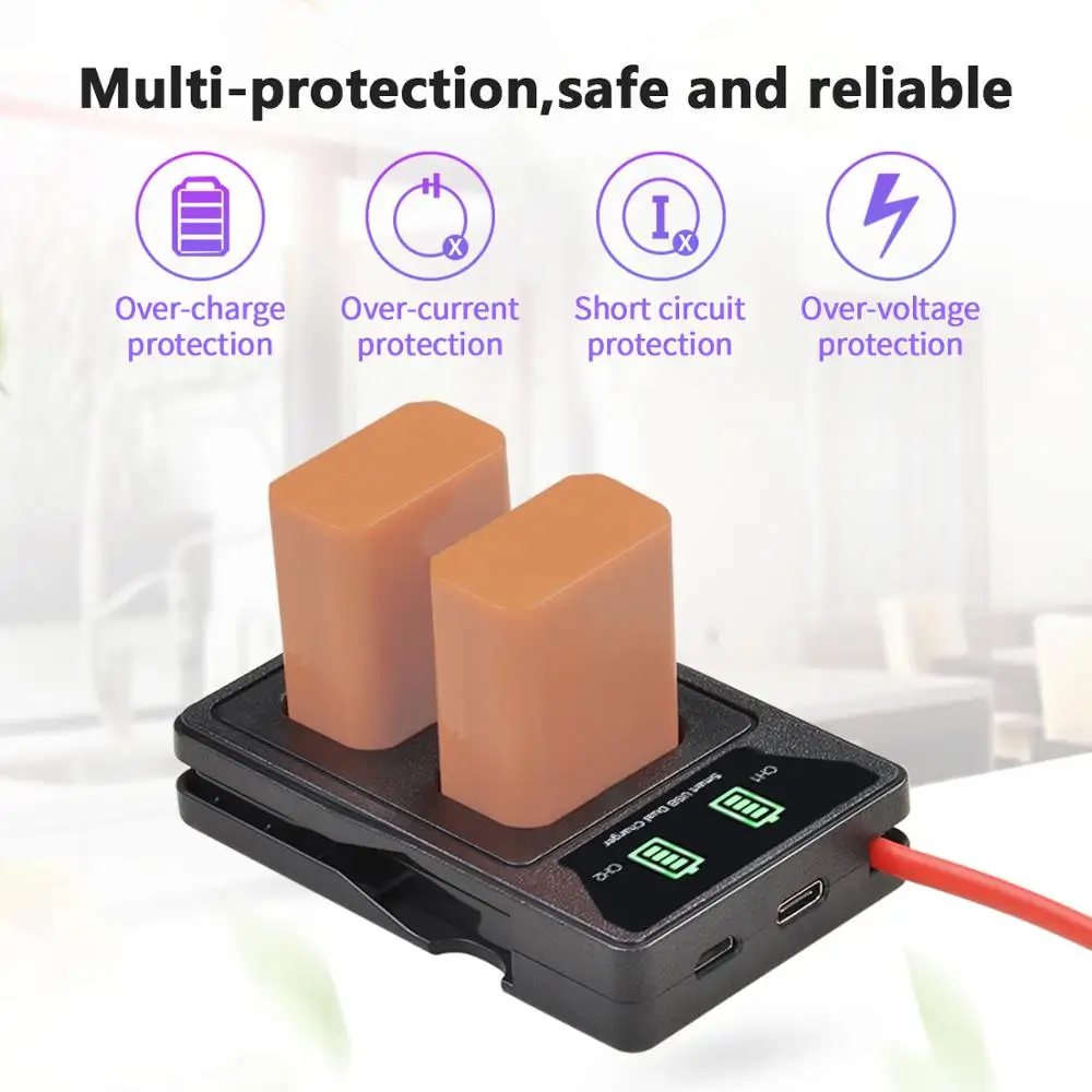 

Batmax 2160mAh NP-FW50 NPFW50 Battery +NEW LED Dual Charger for Sony Alpha a6500 a6300 a6000 a5000 a3000 NEX-3 a7R a7S NEX-7