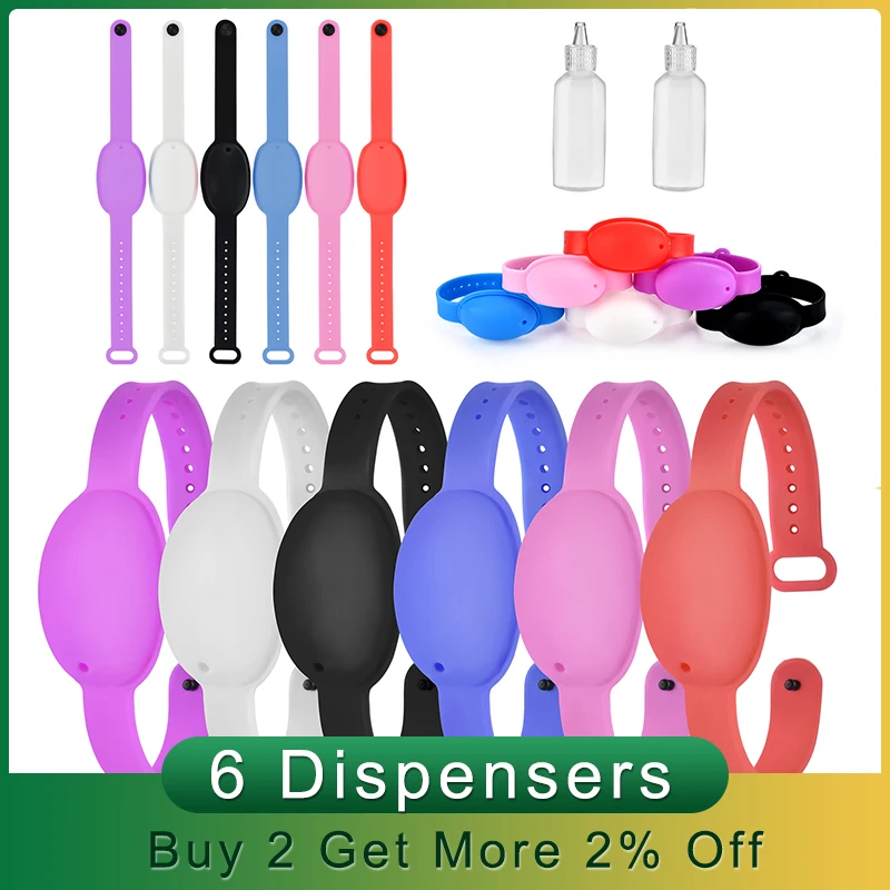 6 шт. силиконовые диспенсеры для мытья рук|Переносные дозаторы мыла| |