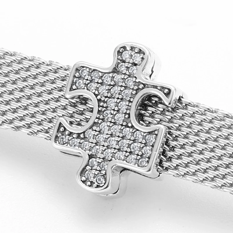 Шармы-пазлы из серебра горячая Распродажа пробы для браслета 925 | Украшения и