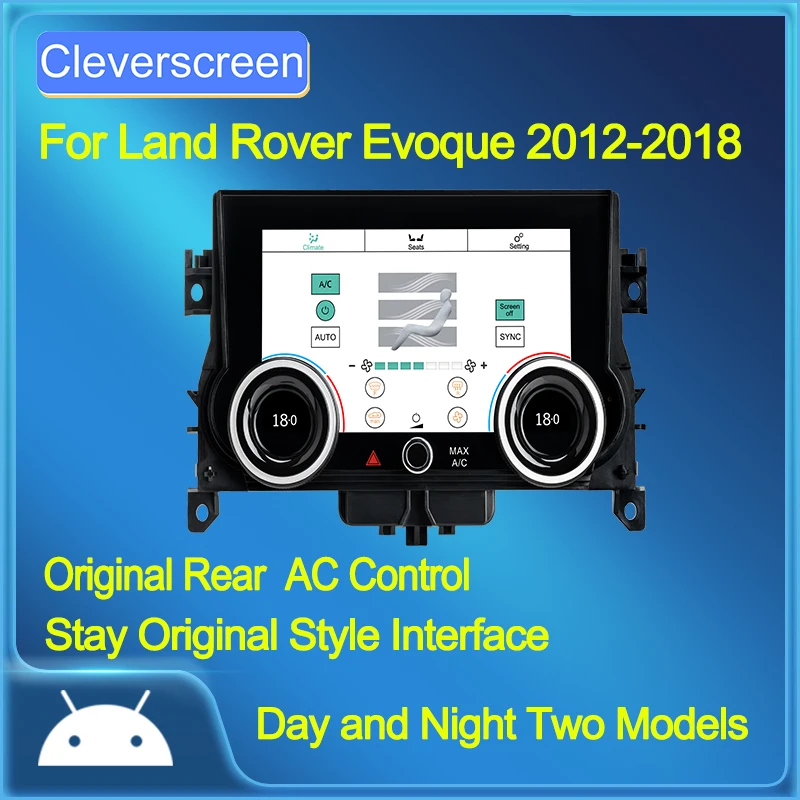

AC Panel For Land Rover Evoque 2012-2018 IPS Wide-Angle Car Radio With Air Display Touch LCD Screen Climate Condition Control