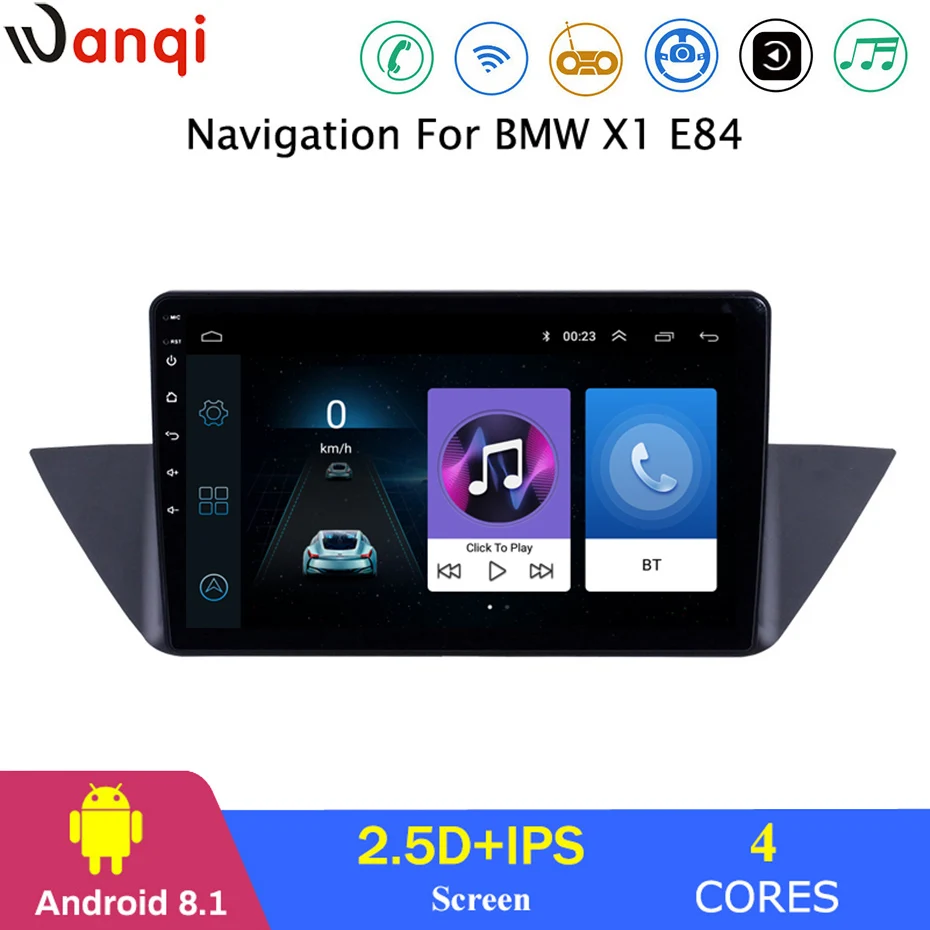 Для BMW X1 E84 2009 2013 автомобильный Радио Мультимедиа Видео плеер Navi gps Android 8 1
