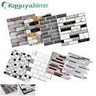 Kaguyahime 3D самоклеющиеся мозаичные плитки водонепроницаемые настенные стикеры s DIY Кристальные обои кирпичный Декор Наклейка для гостиной