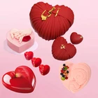 Антипригарные силиконовые формы для выпечки Meibum в форме сердца, кондитерские формы на День святого Валентина, мусс, десерт, инструменты для выпечки на кухне