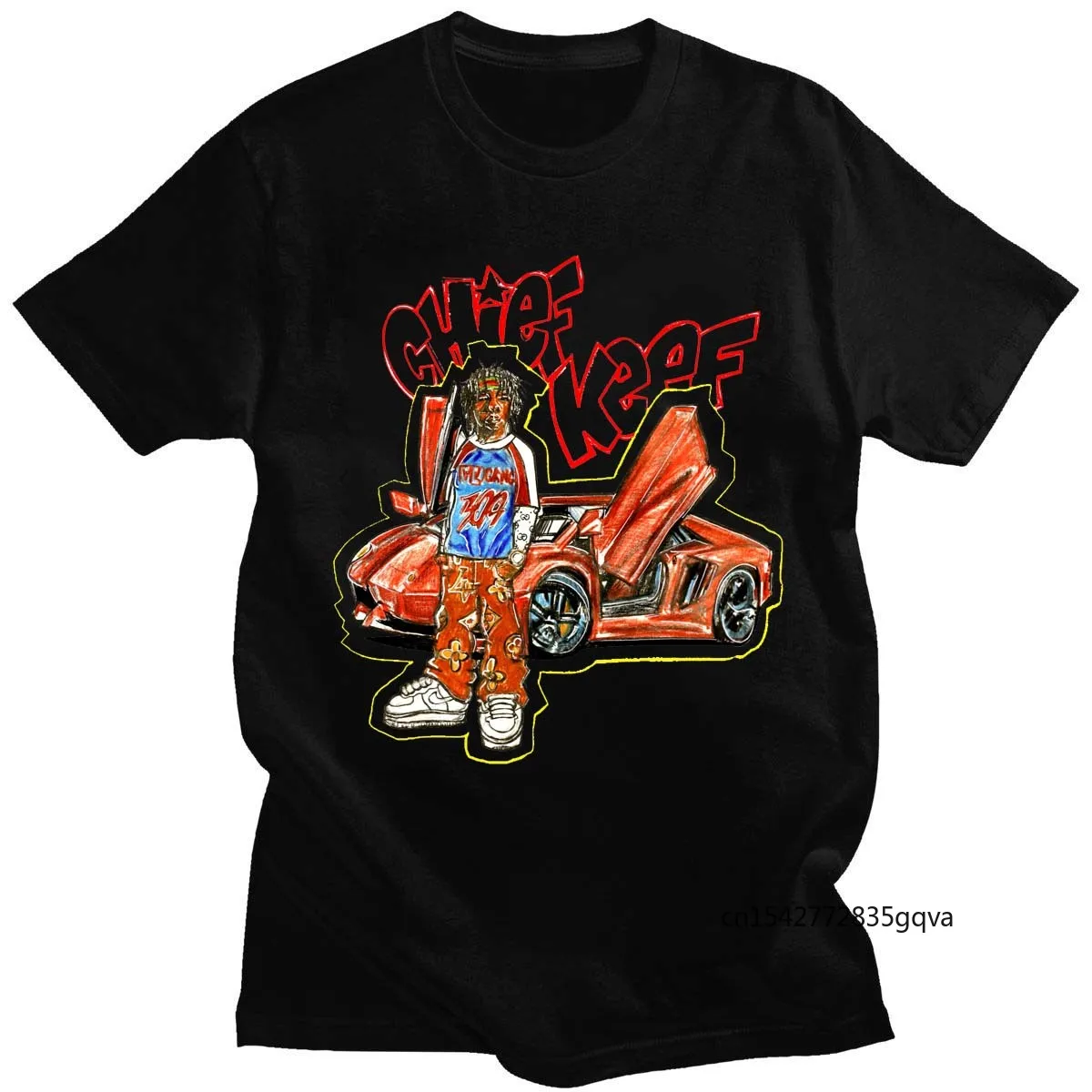 

Summer New Chief Keef Hip Hop Mens T Shirt High Quality T Shirts Printing O-Neck Unisex Casual Comfortable Tshirts