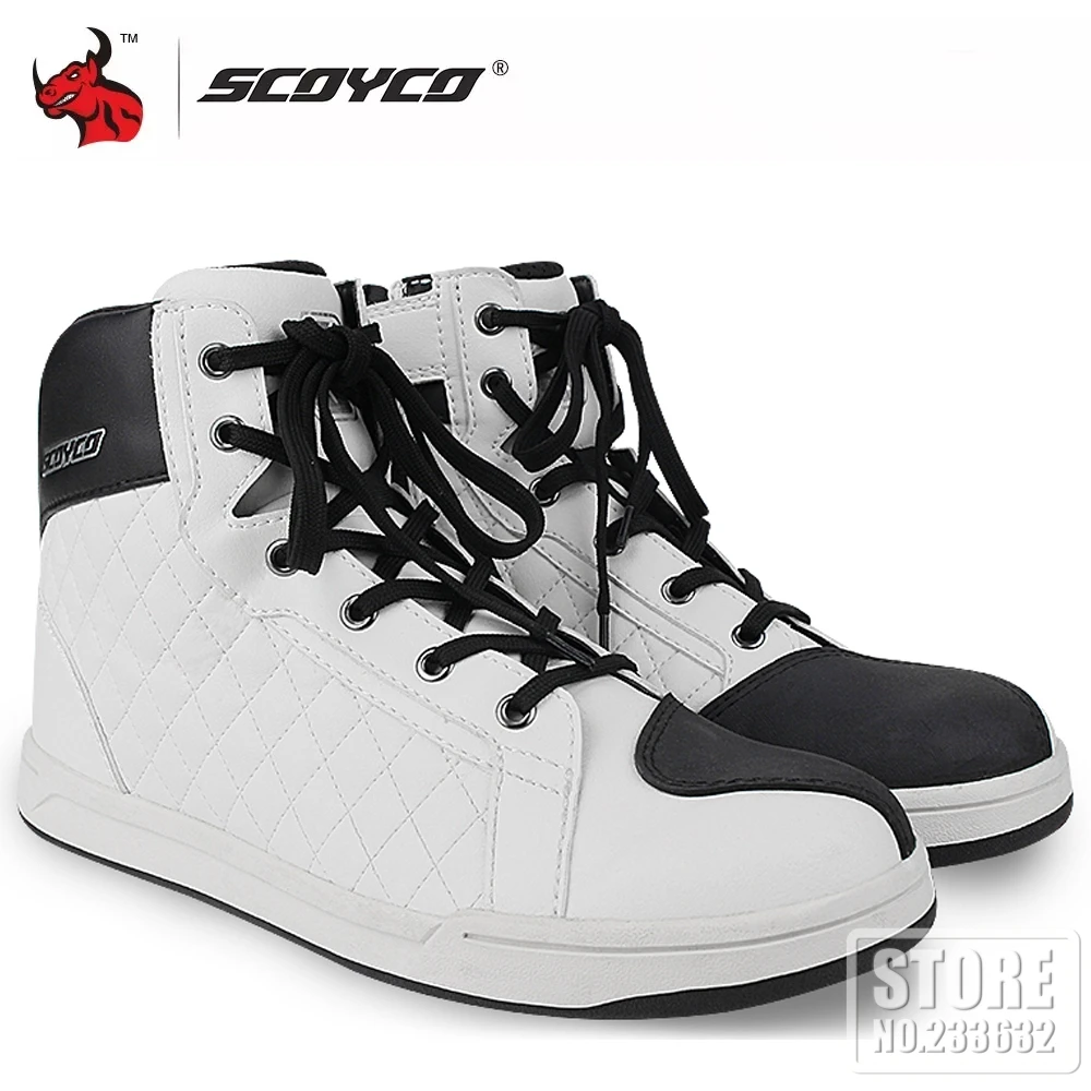 SCOYCO Motorcycle Boots Botas Moto Men Motocross Shoes Motorbike Biker Motorbike Boots Moto Protection Motocross Shoes Summer enlarge