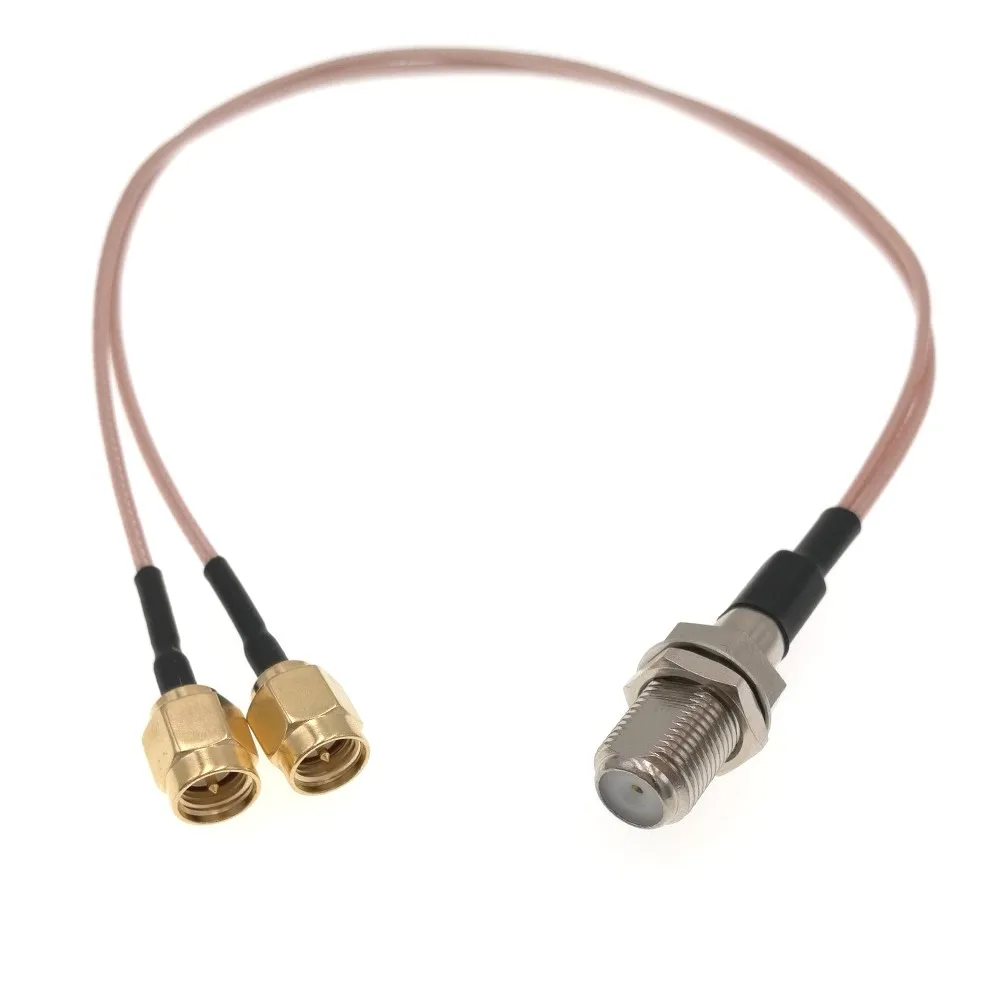 F к 2 шт. SMA Штекерный разъем мама 2x обжимной RG178 RF ОТРЕЗОК кабеля 20 см | Обустройство