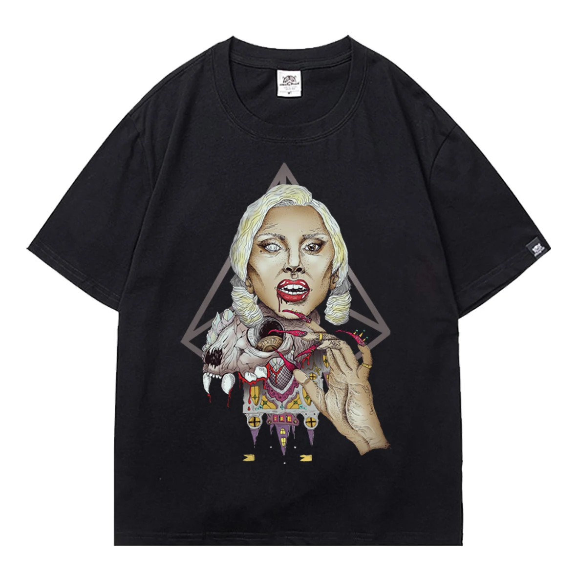 

American Horror Story Men T-shirt 1984 Punk Letter O-Neck Loose Oversized T-shirt Boy Tee Shirt Tops Tee Harajuku Streetwear