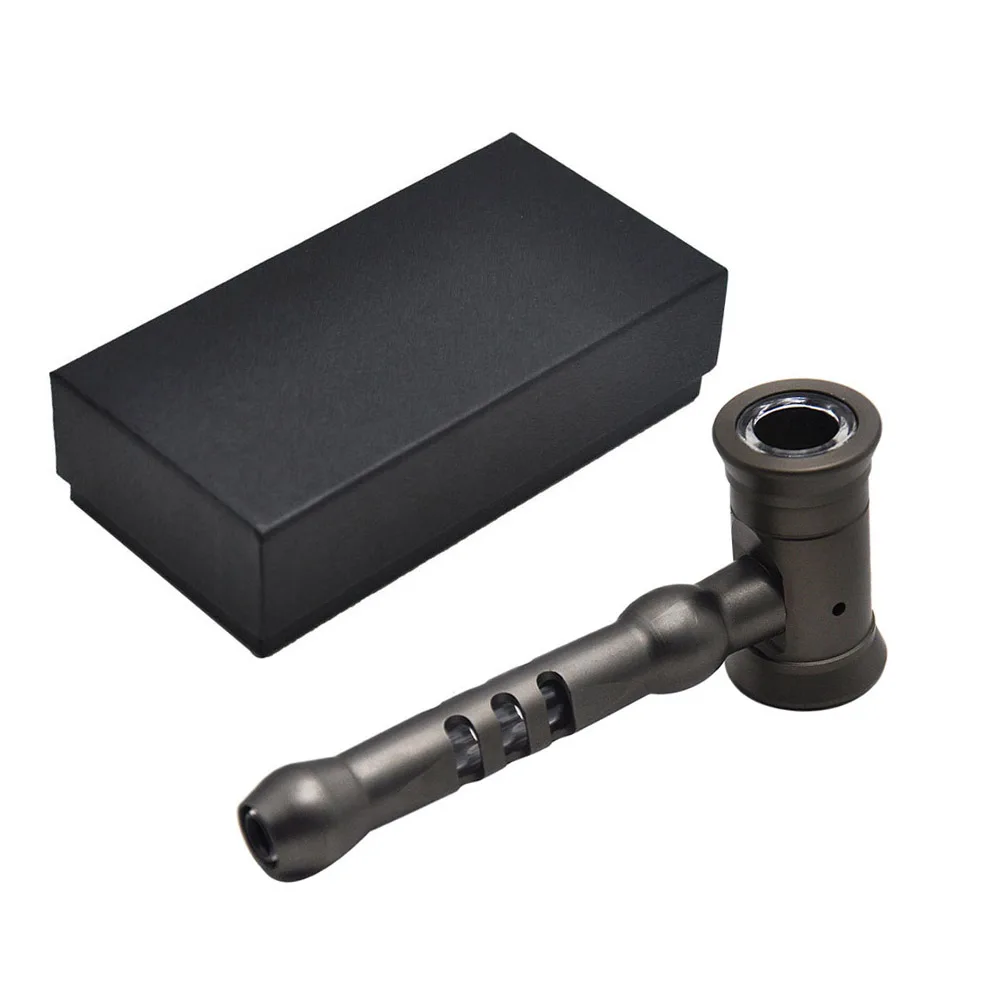 HORNET Hammer Design Metal Smoking Pipe Aircraft Aluminum With Glass Handle Herb Smoke Pipes Accessories | Дом и сад