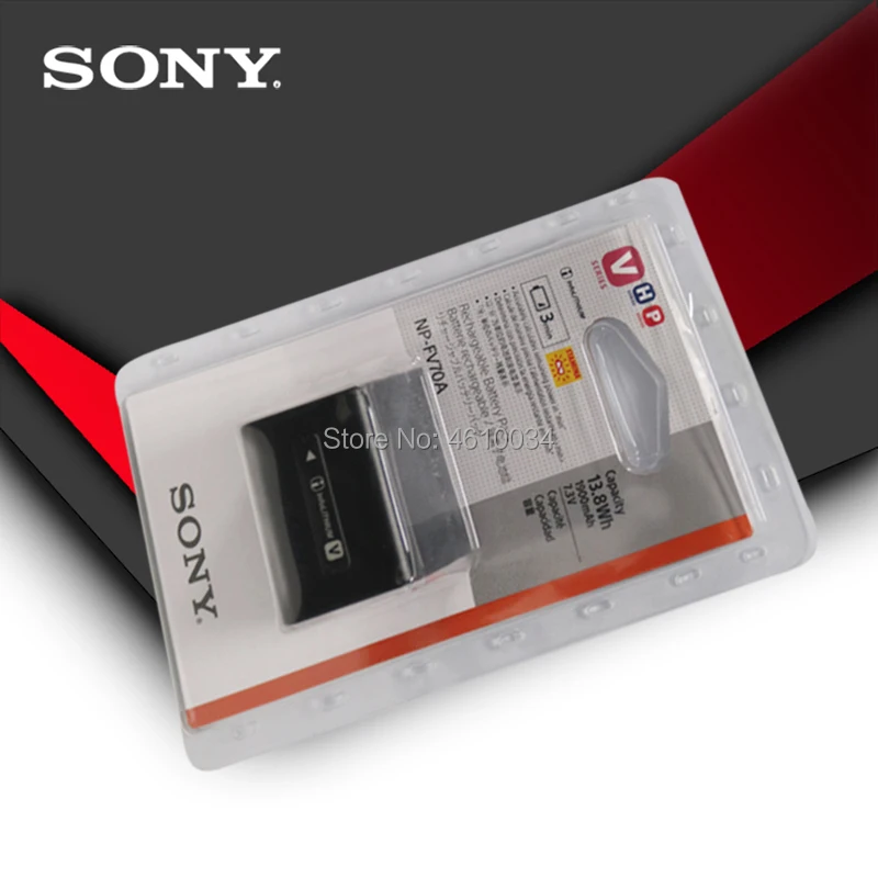 Оригинальная Аккумуляторная батарея Sony для фотоаппарата Φ NP FV70A AXP55 AX40 AX100 PJ675 AX60 45