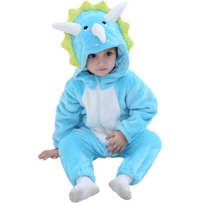 2020 Newborn Baby Autumn Winter Hoodie Boy Girl Clothes Long Sleeve Infant Animal Cartoon Outwear Rompers Jumpsuit