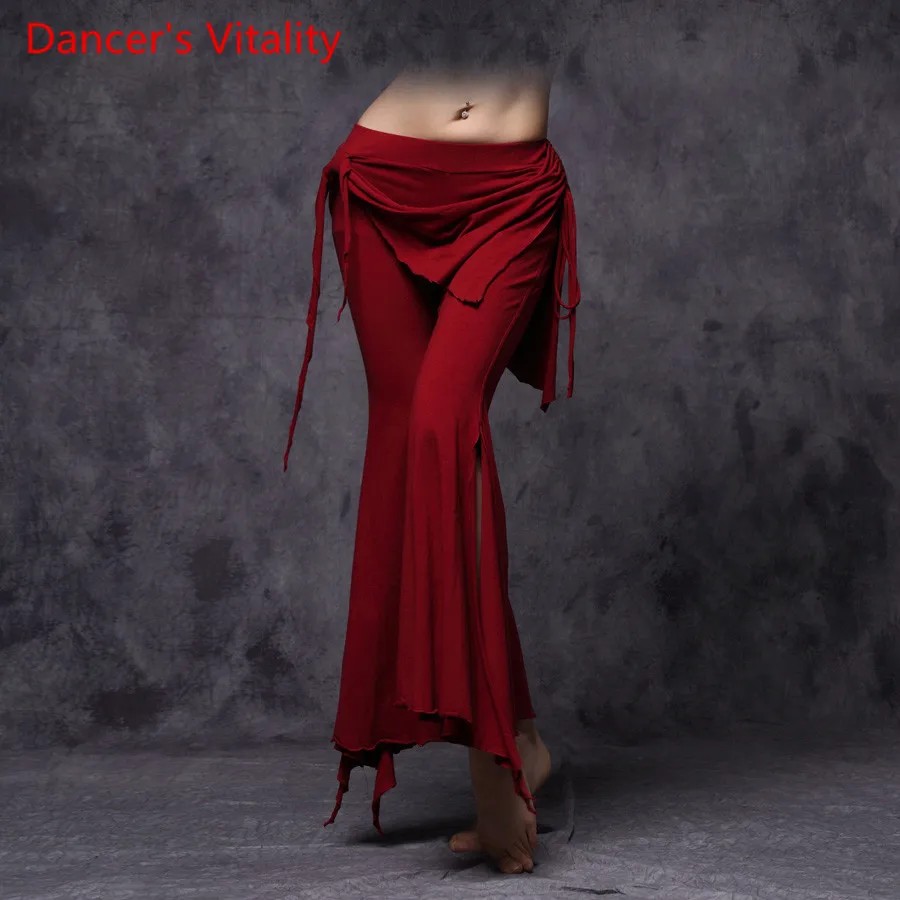 

Tribal belly dance clothing sexy belly dancing outfits Cotton hip scarf trousers women Oriental Dance pants M L