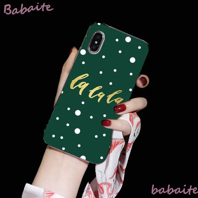 Babaite Merry christmas зимний красивый светильник с узором чехол для телефона для iPhone 8 7 6 6S Plus X XS MAX 5 5S SE XR 11 11pro 11promax