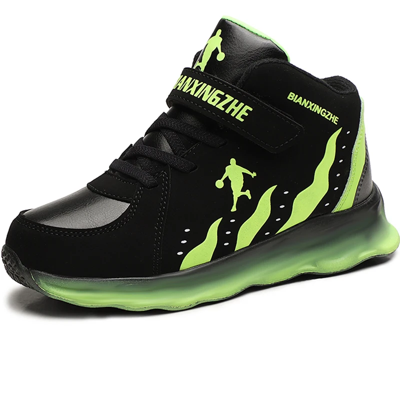 

Light Weight Brand Boys Basketball Shoes Leather Soft Kids Sneakers Children Sports Shoes Boy Child Trainer Basket Shoe Boots