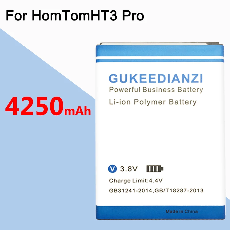 GUKEEDIANZI 4250 мА/ч HT3 литий запасная батарея для мобильного телефона HomTom Pro Smart