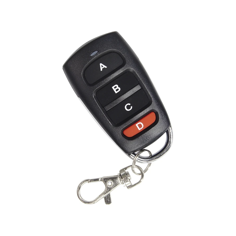 

QIACHIP Universal 433mhz DC 12V 4 Button Learn RF Relay Transmitter Remote Control Switch For Gate Garage Door Alarm Key Fob Car