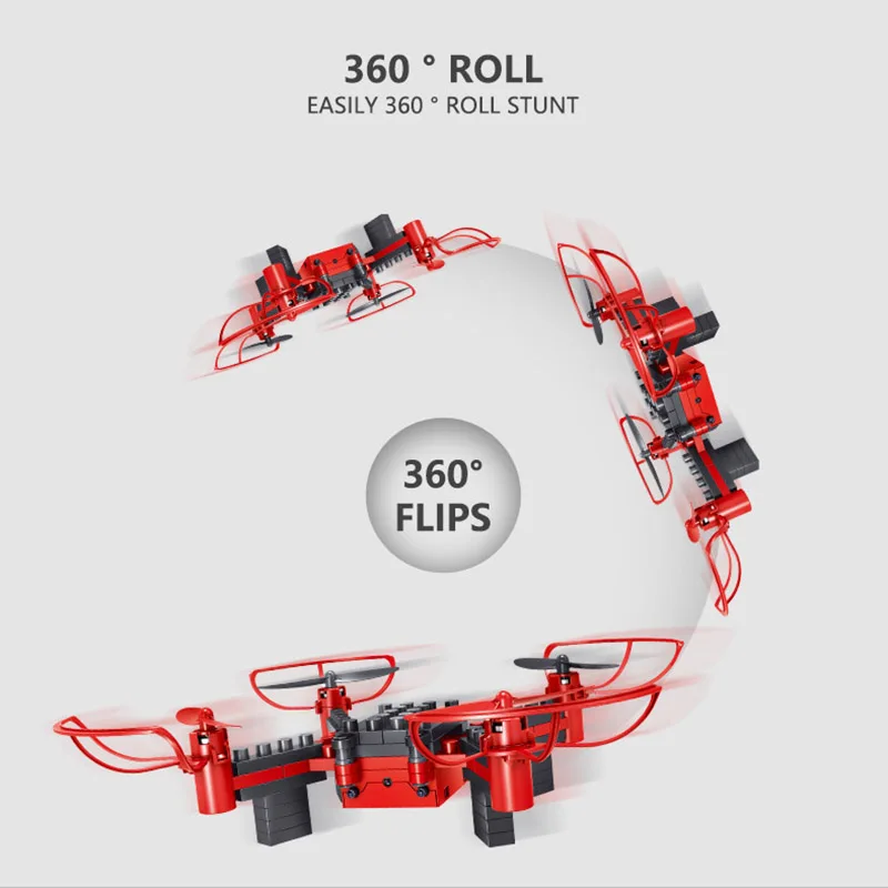 Радиоуправляемый квадрокоптер сделай сам с камерой строительные блоки летающий