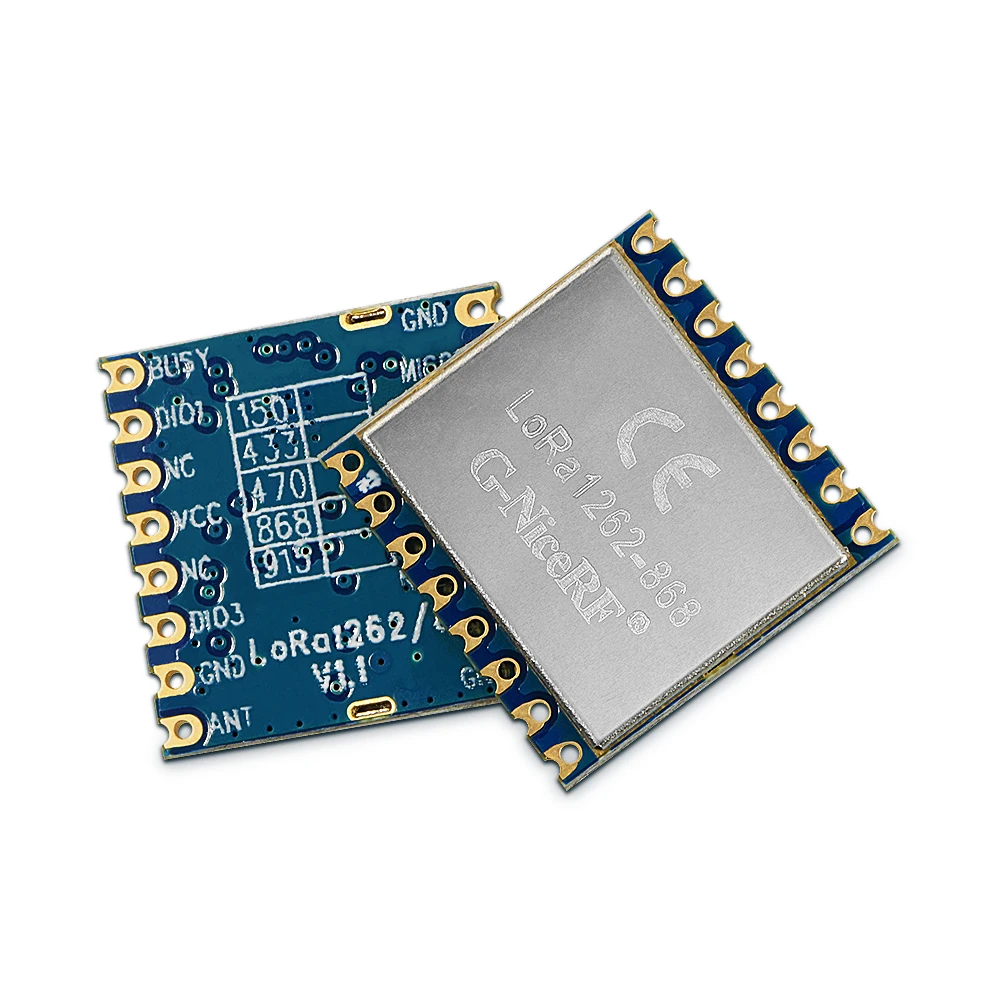 G NiceRF 10 шт. CE 868 МГц LoRa1262 SX1262 LoRa радиочастотный модуль 22dBm 160 МВт SPI 1.5ppm TCXO|Запасные