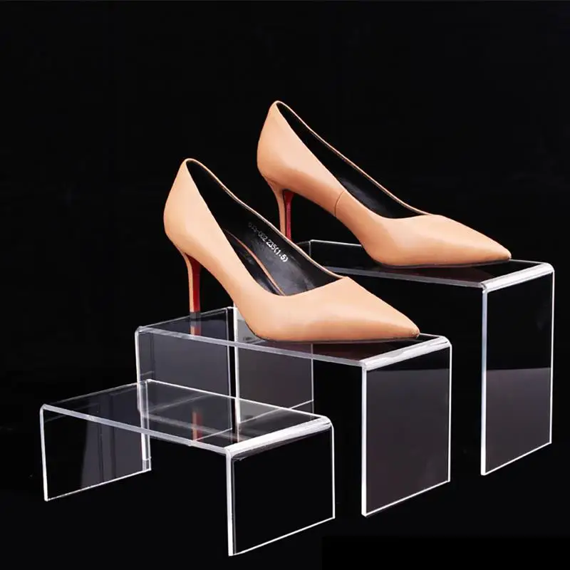 

3PCS Display Stand Acrylic Transparent Simple Display Riser Model Showcase