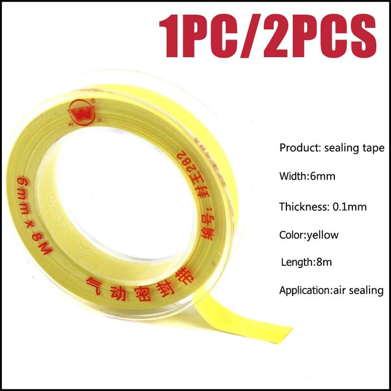 

PCP Paintball White Raw Sealing Tape High Density Durable Air Leakproof 10M Long 0.1mm Thickness 20mm Wide Replacement