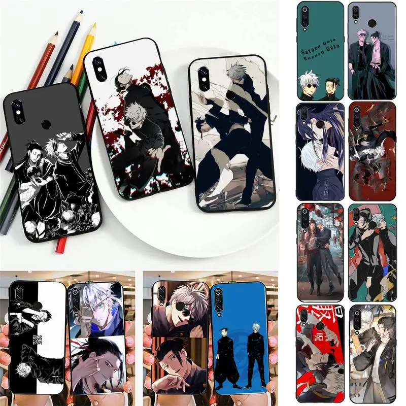 

FHNBLJ Satoru Gojo Suguru Geto Jujutsu Kaisen Phone Case For Redmi 5 S2 K30pro Fundas for Redmi 8 7 7A note 5 5A Capa