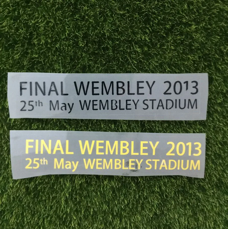 

Pu Material Final Wembley 2013 Match Details Soccer Patch Badge