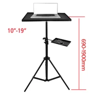 ps 15 8kg steel height adjustable multifunctional 10 19 laptop floor tripod stand notebook projector holder square mouse pad