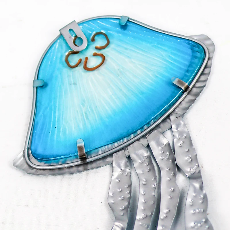 Металлический Настенный декор Медузы со стеклом для украшения дома и сада