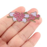 dz2338 cute collection sakura enamel pins custom brooches lapel badge jewelry for backpack decoration friends gift accessories