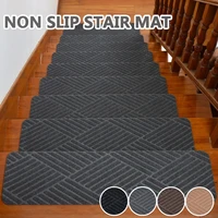 1pcs self adhesive stair mat is firm non slip machine washable noise reduction indoor staircase protection home decoration