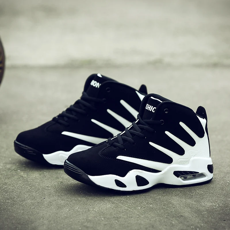 Баскетбольная обувь для мужчин и женщин с высоким берцем спортивная воздушной