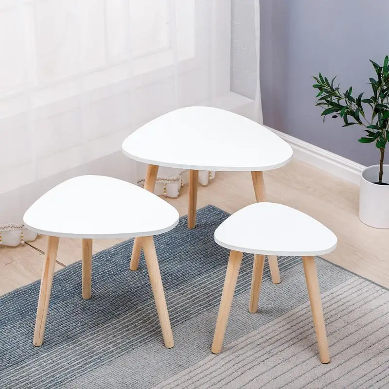 

3pcs Coffee Table Nordic Simple Creative Home Living Room Offices Wood Modern Multifunctional Small Tea Table Cafe Table HWC