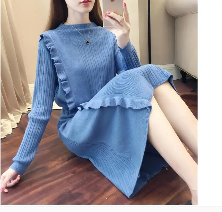 

2021 spring and autumn winter Long sleeve Women's Sweater coat